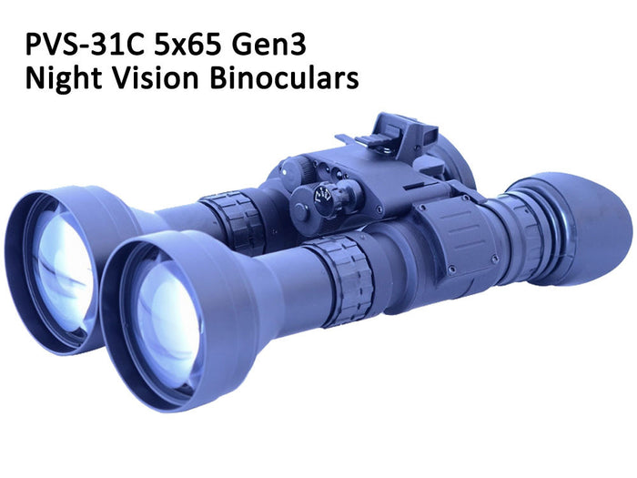 GSCI PVS-31C 5x65 Dual-Tube Gen3 Night Vision Binoculars. Exportable and ITAR-free.