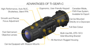 GSCI TI-GEAR-Clip-On Thermal Imaging Scope Features