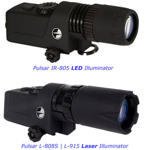 Pulsar LED | LASER Series Rail Mount Infrared Illuminators | IR-805 LED | L-808S LASER | L-915 LASER