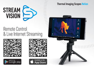 Pulsar Helion XP Professional Series High Resolution Wi-Fi Enabled Thermal Scope Stream Vision iOS and Android apps