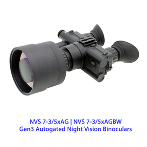NVS 7-3/5xAG | NVS 7-3/5xAGBW Gen3 Autogated Night Vision Binoculars