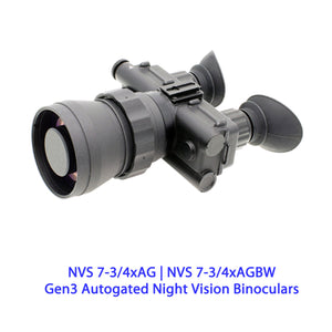 NVS 7-3/4xAG | NVS 7-3/4xAGBW Gen3 Autogated Night Vision Binoculars