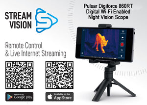 Pulsar Digiforce 860RT Digital Wi-Fi Enabled Night Vision Scope Stream Vision iOS and Android Apps