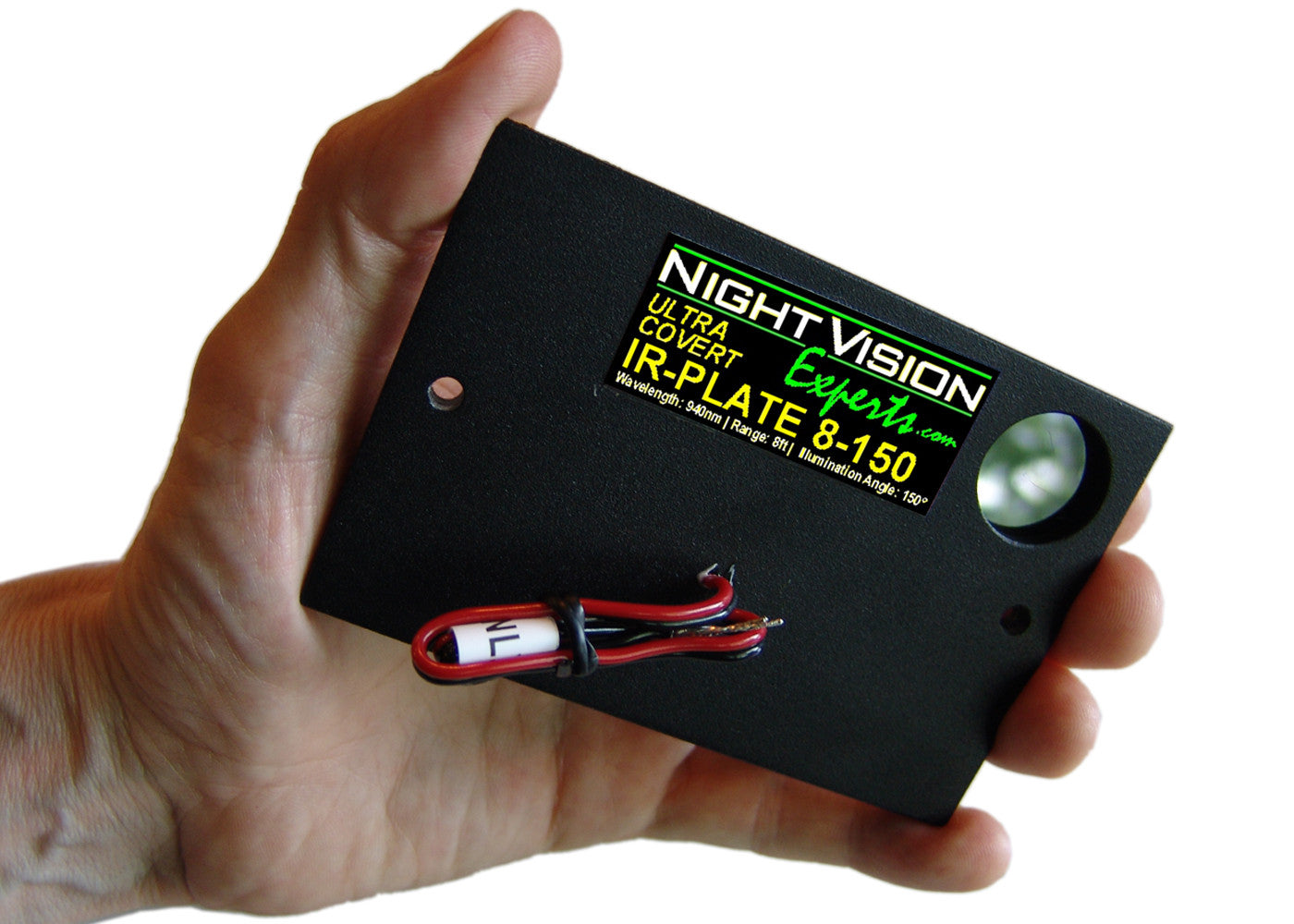 Ultracovert Flush-Mount IR Plate Invisible Light Camera Port