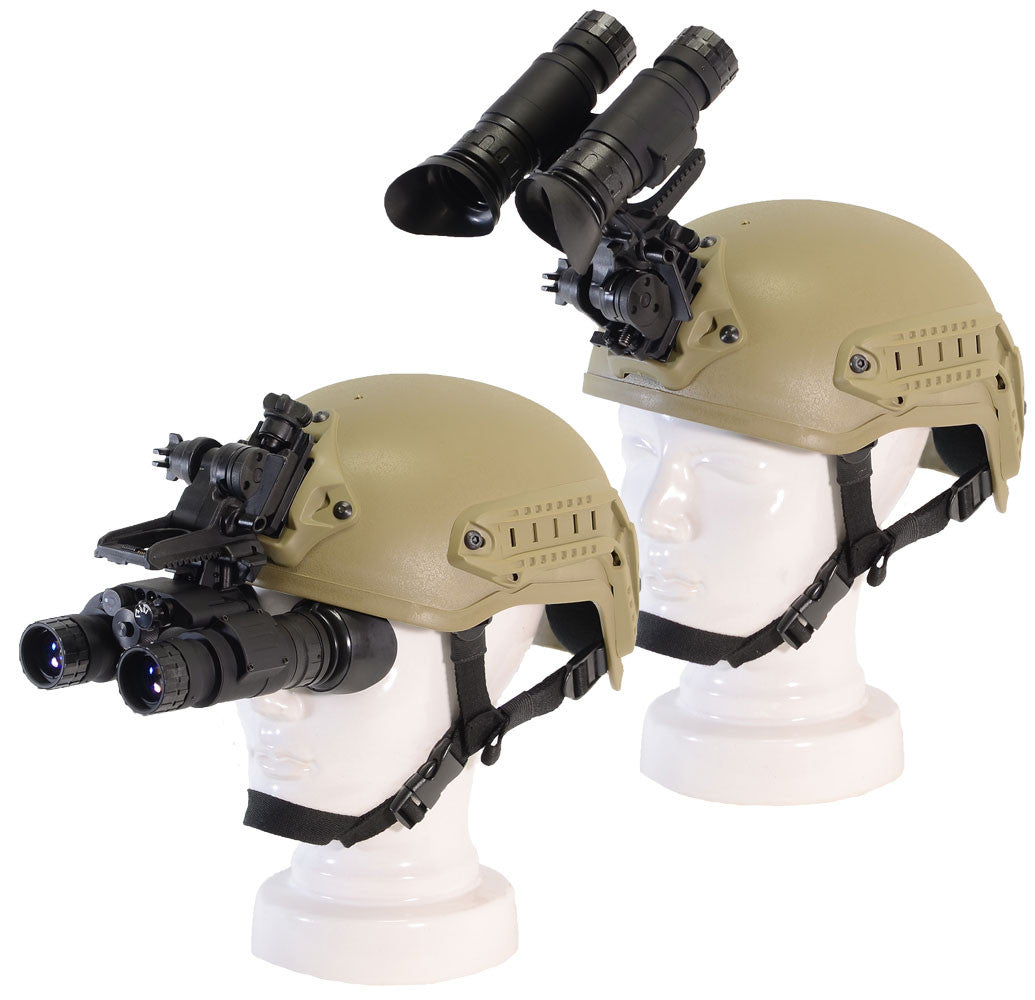 night vision goggles and helmet GSCI PVS-31C Dual-Tube Gen3 Night Vision Goggles. Exportable and ITAR-free